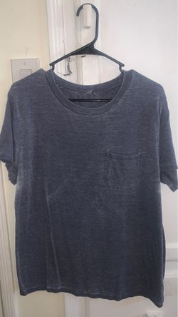 Large blue T-shirt with a pocket