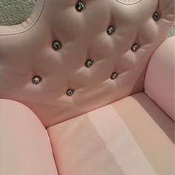 Costway - Pink Kids Sofa Armrest Chair Couch Children Toddler