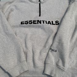 Essentials Quarter Zip Mock Neck Sweater