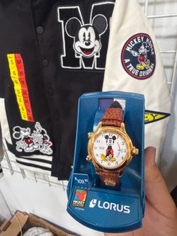 Disney Mickey Mouse vintage Watch and  varsity jacket