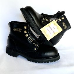 Construction Work Leather Boots  Size 6