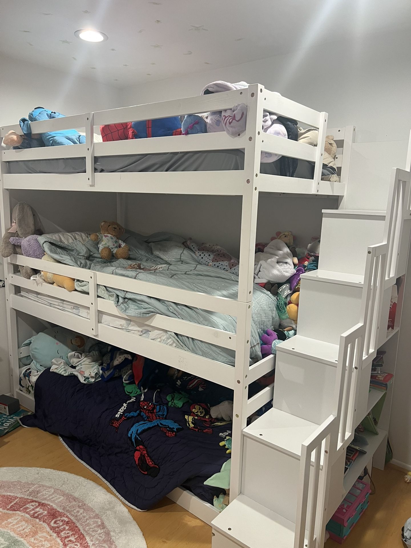 3 Tier Twin Bunk Bed