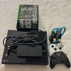 Xbox One with console, controllers and games