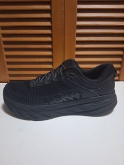 Hoka Bondi 7 All Black Men's Running Shoe * Size: 13 (4E) Extra Wide