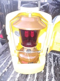 December 1977 Coleman 275 lantern complete with ruby globe and carrying case $600