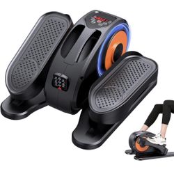 Under Desk Elliptical, Electric Seated Pedal Exerciser, Quiet & Compact Mini Ellipse Leg Exerciser With Display Monitor, Remote Control And 12 Adjusta