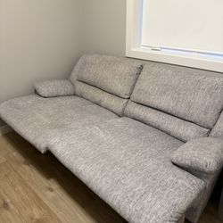 Gray 2 Seat Reclining Sofa