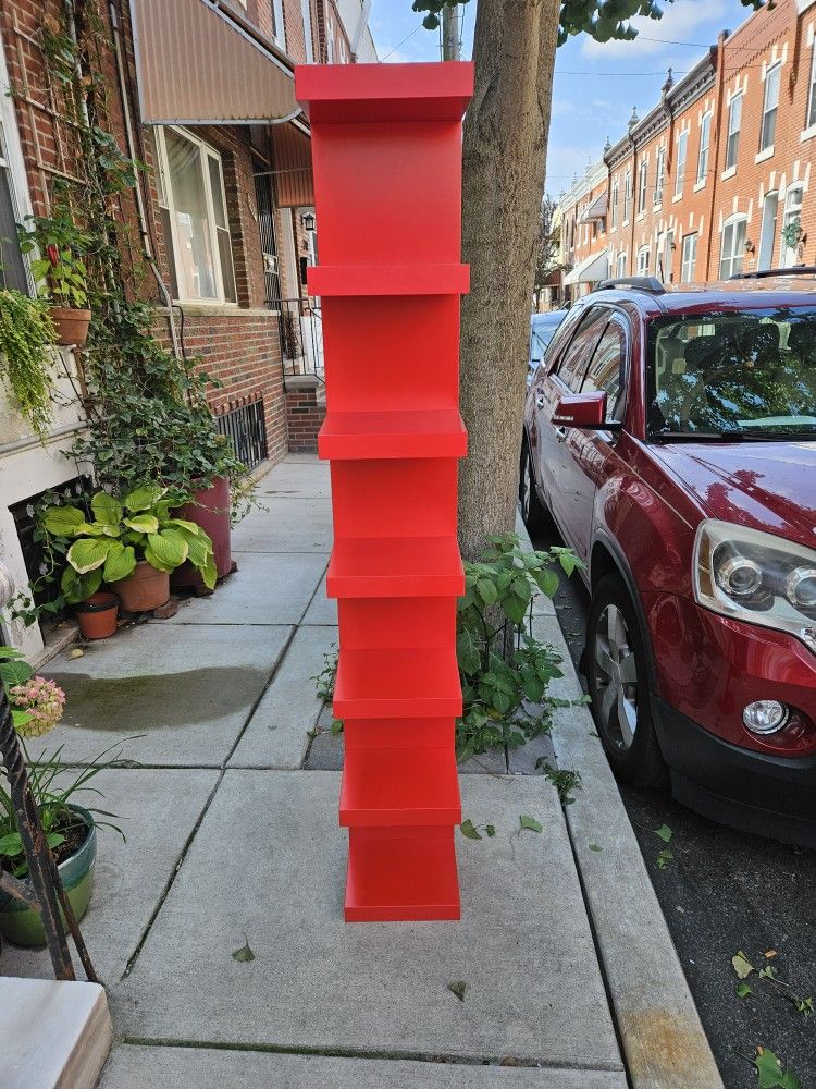 Ikea "Lack" Shelf In discontinued Red Color