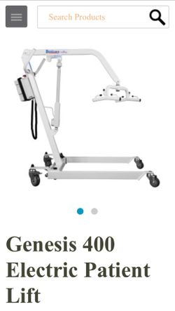 Genesis 400 electric patient lift