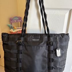 🎒 Basecamp Black Tactical Tote Bag – Durable & Stylish
