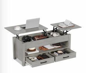 Lift Top Coffee Table with Storage Drawers