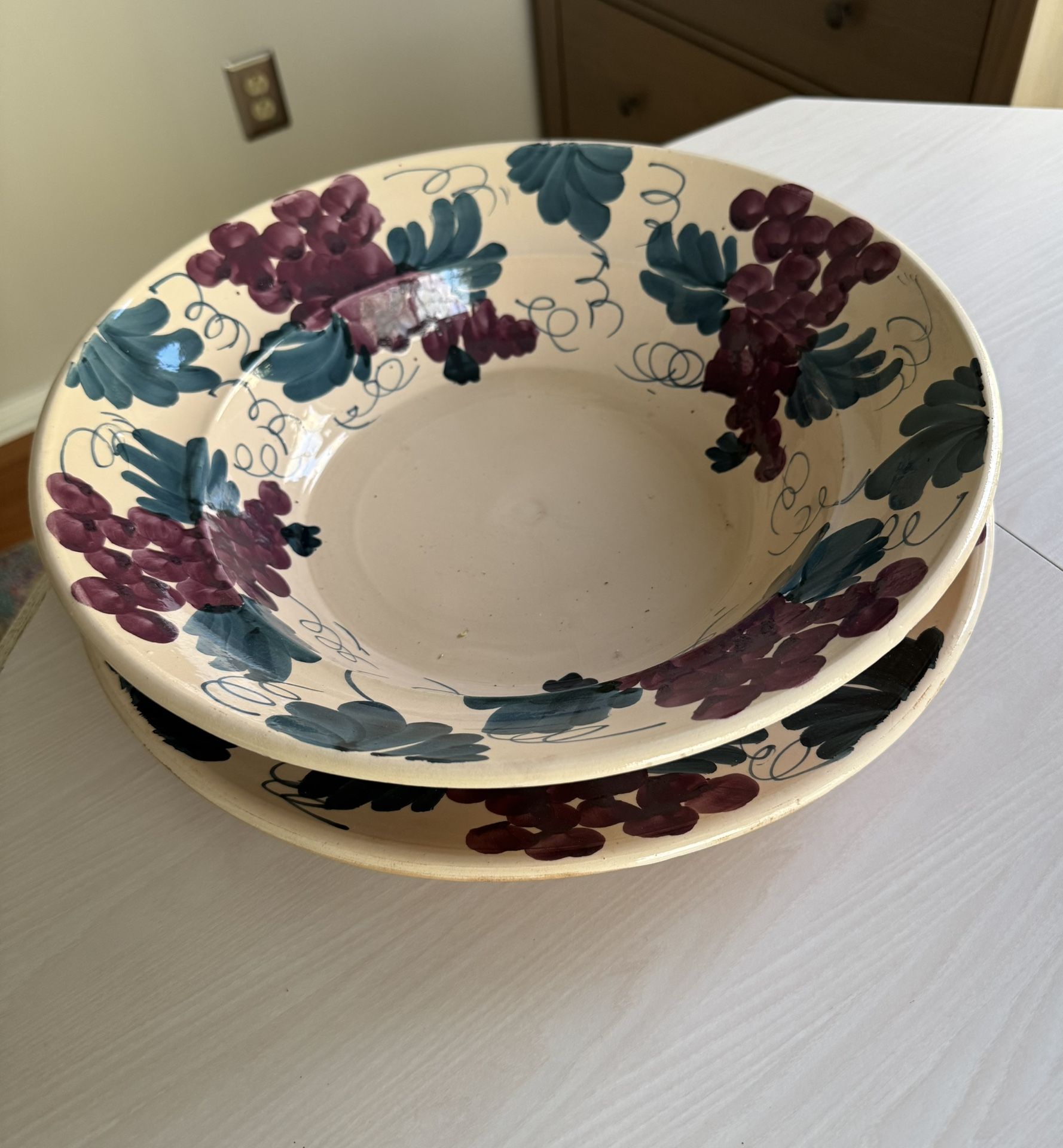 Pasta Bowl And platter
