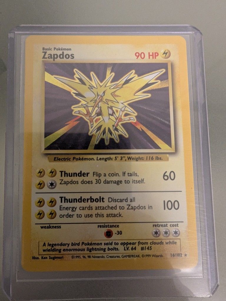 Zapdos 16/102 Mint
