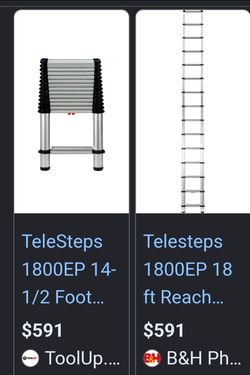 $120 for a $450 Contractor grade pro TeleSteps 1800EP Telescoping Ladder