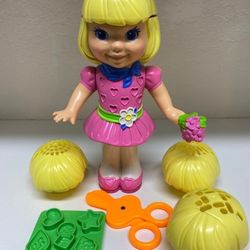 1991 Play-Doh HAIRDO DOLLY Make Her Hair Grow COMPLETE SET Vintage 