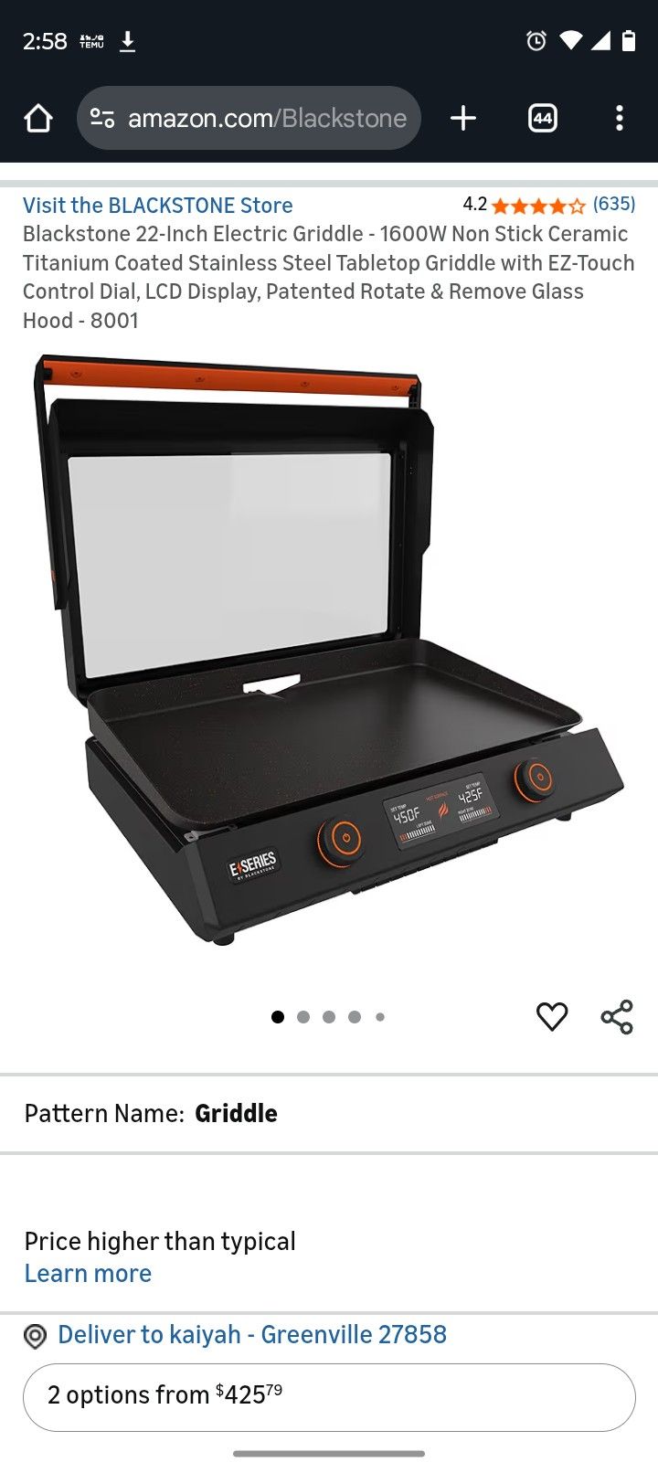 Blackstone Counter Top Griddle 