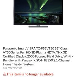 panasonic tv tc-p55vt50