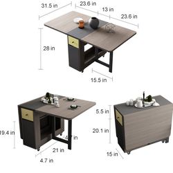 Dining/breakfast Foldable Table With 2 Chairs
