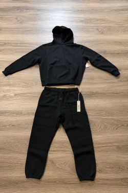 Fear of God Essentials Dark Oatmeal Hoodie & Sweatpants Set XS NWT