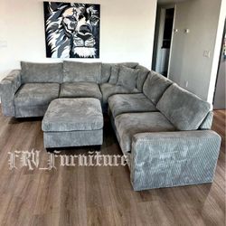 Gray Sectional 