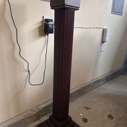 Wooden Pillar Column Stand 