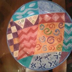 Ceramic plate Candy Mountain, Pot pourry mix & match by Sango.