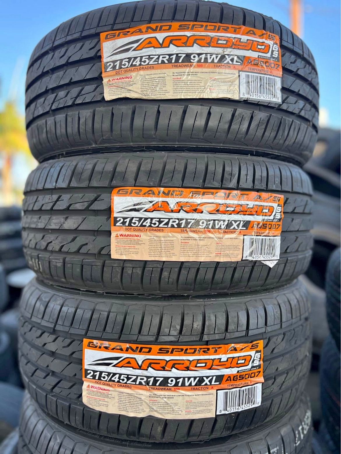 ‼️📲215/45/17 Vendo Set De Llantas Nuevas Marca Arroyo