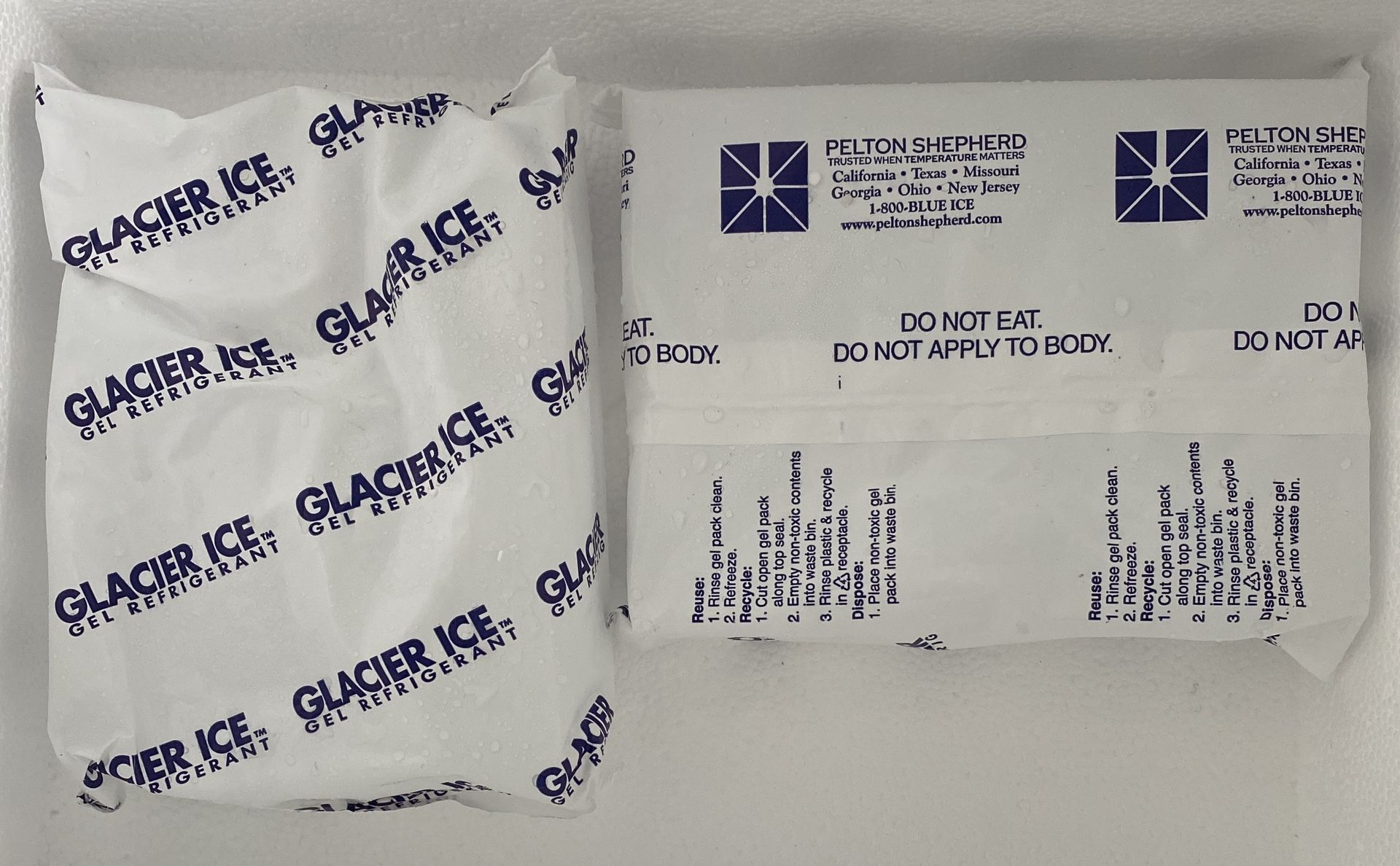 Ice Packs, Gel Refrigerant, Reusable