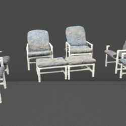 Outdoor All-weather PVC Pipe Furniture $45 Each Chair $65 Each Full Length Chaise Pool Lounge