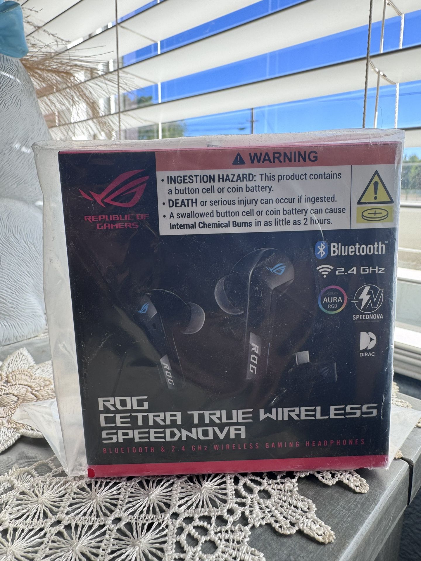 ASUS ROG Cetra True Wireless Speednova Bluetooth 2.4Ghz Gaming Headphones