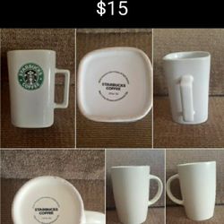 Starbucks coffee cups and glasses 