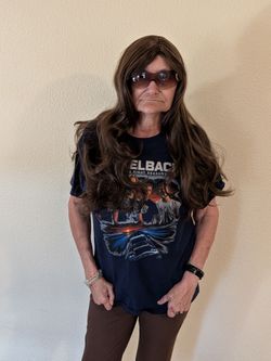 Chestnut medium length new wig, .