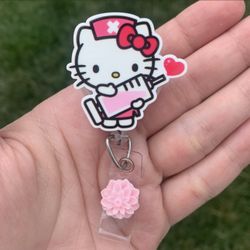 Sanrio hello Kitty Retractable Badge Holder
