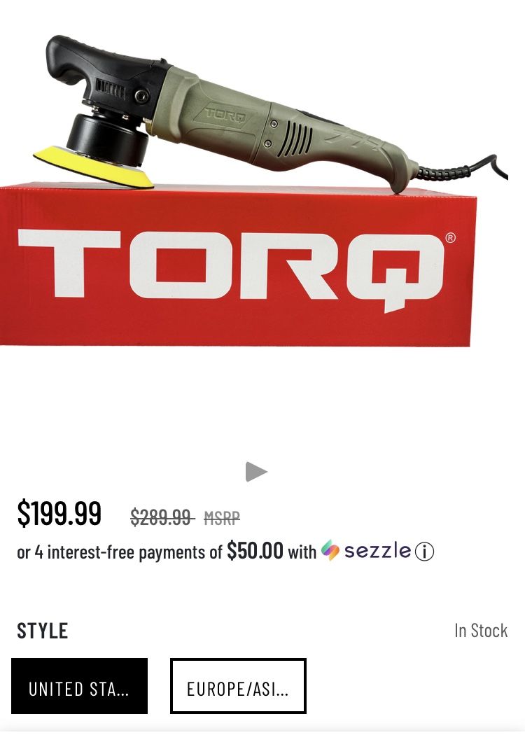 Chemical Guys TORQ 10FX Polisher