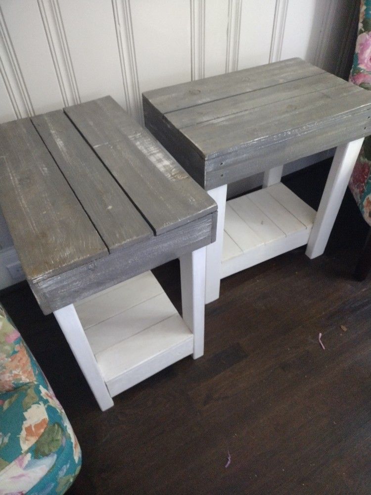 Set Of Solid Wood End Tables/Nightstands