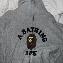 Grey Bape Full Zip