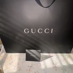 Gucci LARGE Paper Gift Bag And Card Sleeve- From The Gucci Store In LAS VEGAS NV