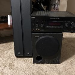 Sony Receiver W Sub Woofer