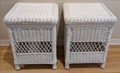 Matching Rattan Storage Stands