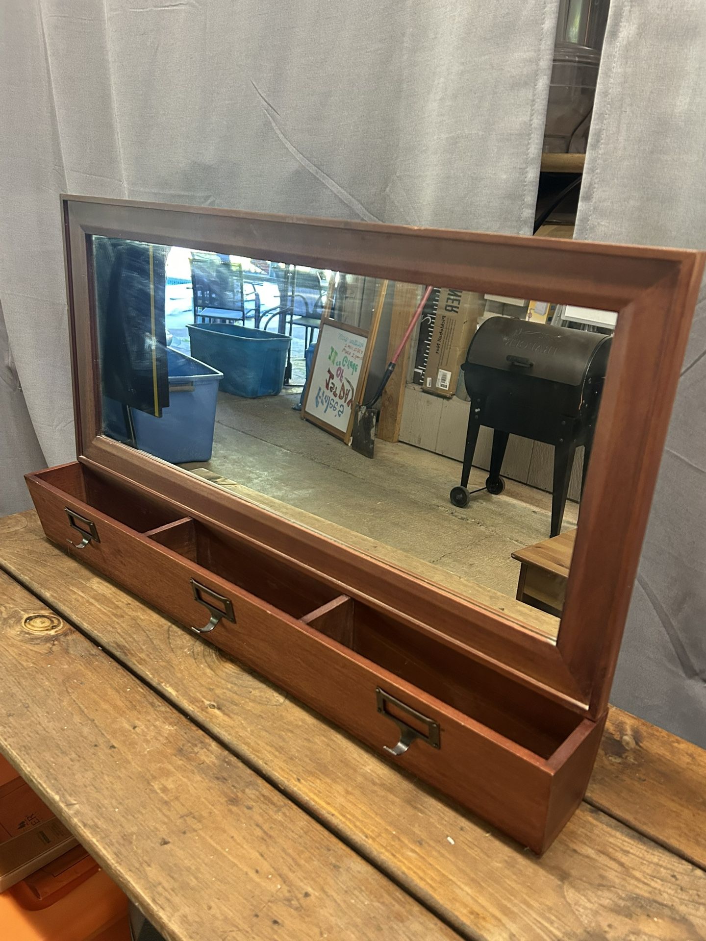 Pottery barn Entryway Mail/key Organizer With Mirror