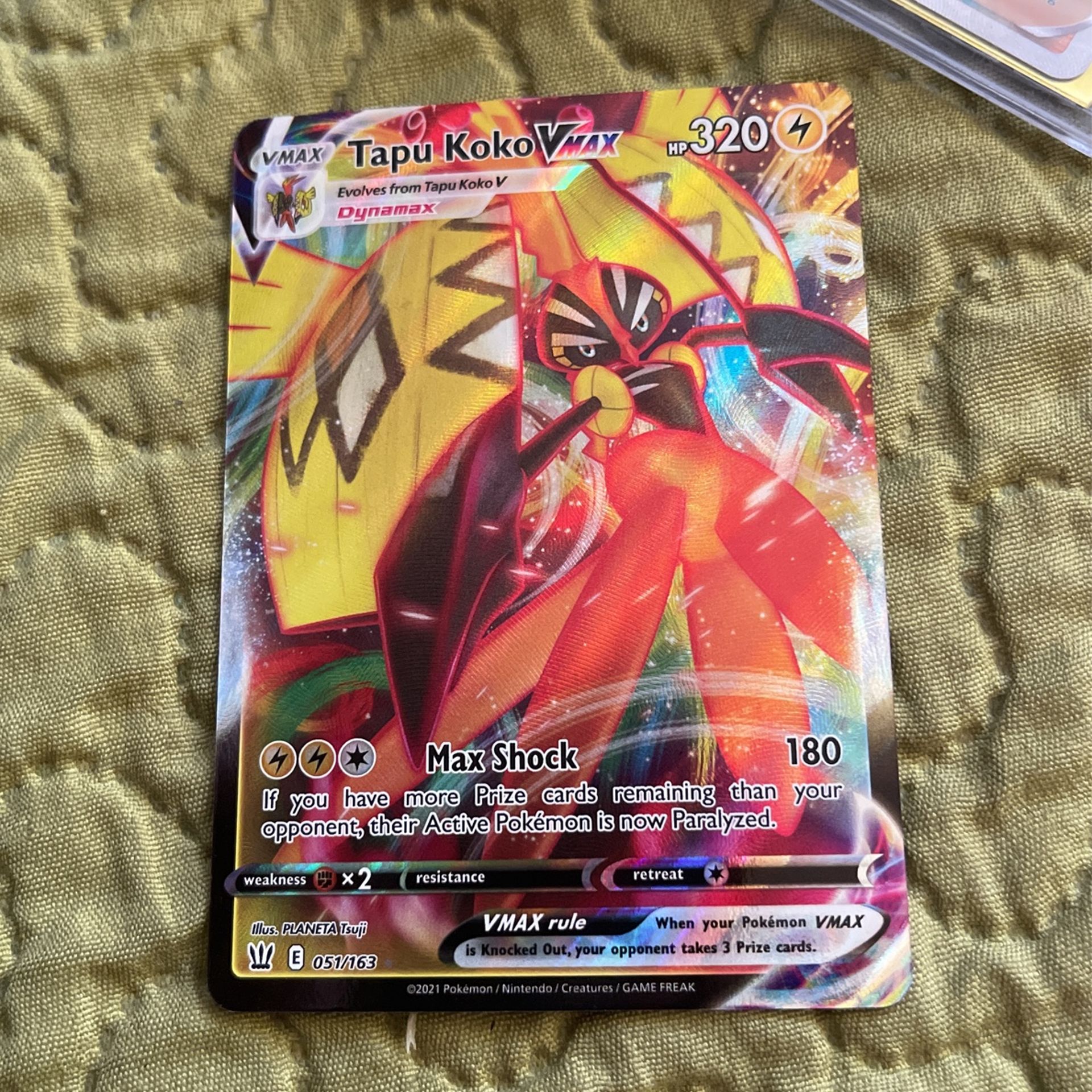 Pokémon Tapu Koko Vmax Holo Rare for Sale in Chicago, IL - OfferUp