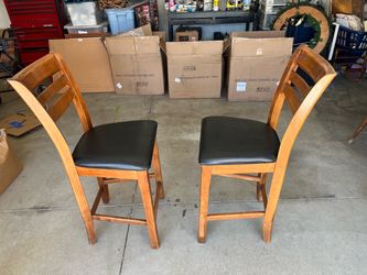Wooden bar stools