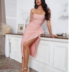 Strapped Dress - pink 