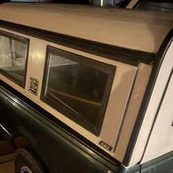 White ARE Brand Camper Shell