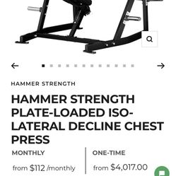 Hammer Strength Chest Press Machine 
