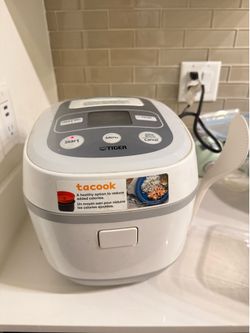 Tiger Tacook Rice Cooker with Rice Paddle