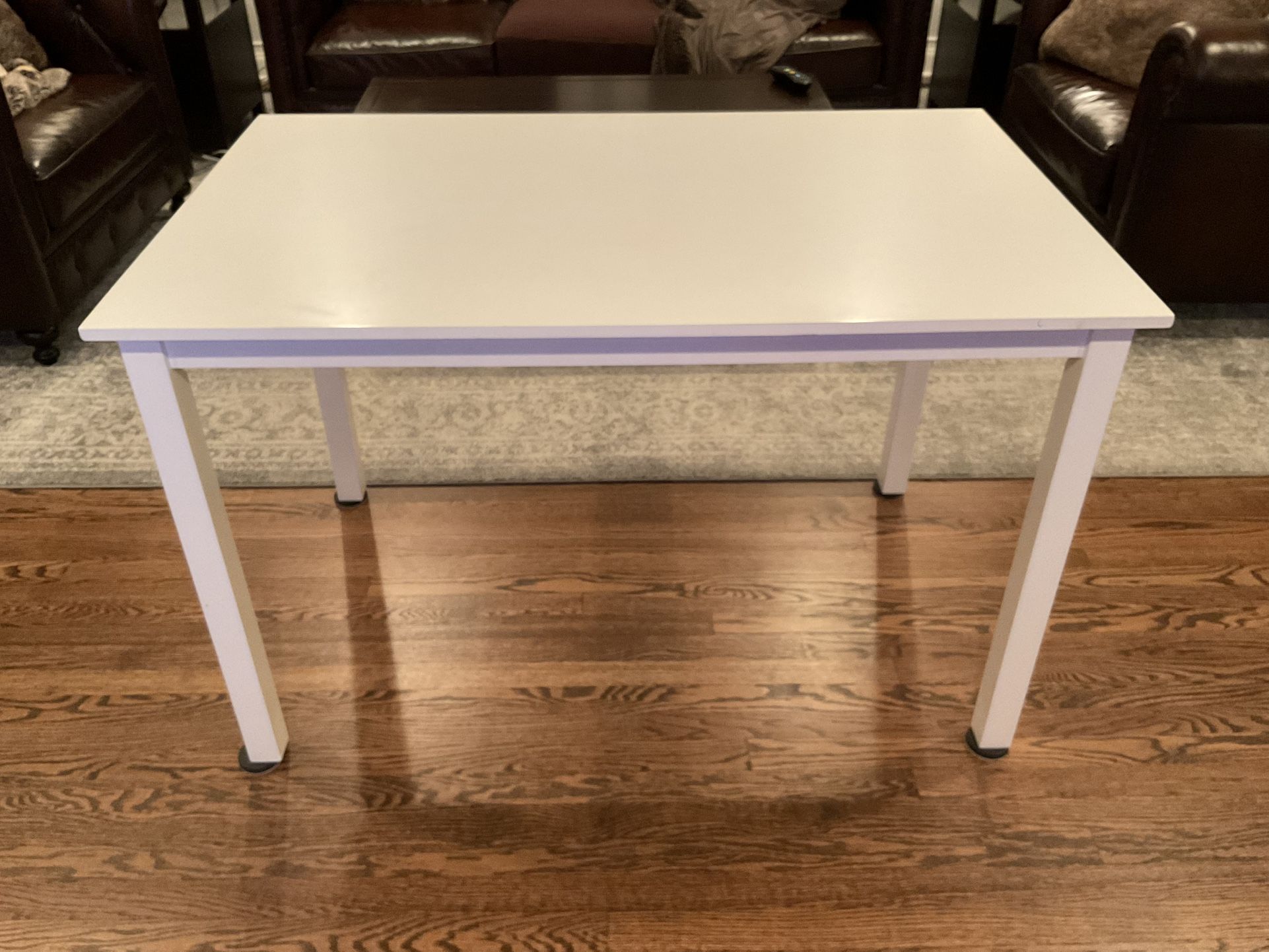 Walker Edison White Table For Kitchen Or Dining — Or Can Be Used As A Large Desk!
