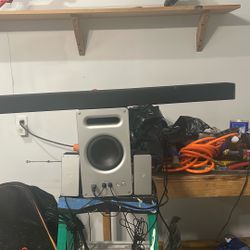 Vizio Sound Bar And Subwoofer 