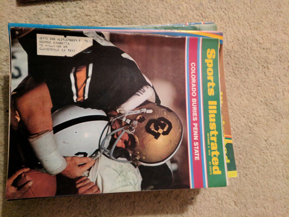 1970 sports illustrated Colorado buries Penn St