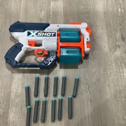 One Nerf Single Shorter And X ZURU Rotating Cylinder Gun (SOLD separately)